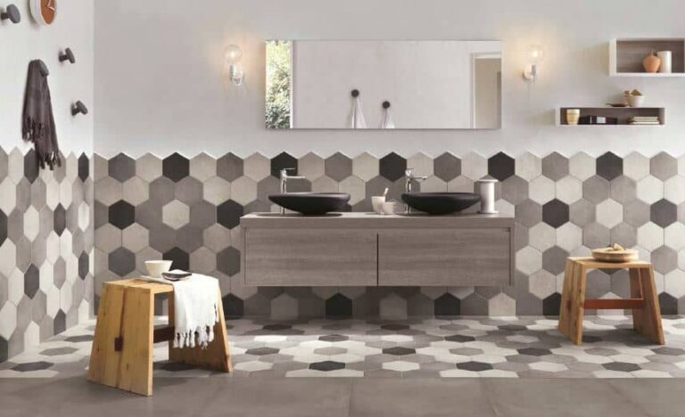 Hexagon wandtegels