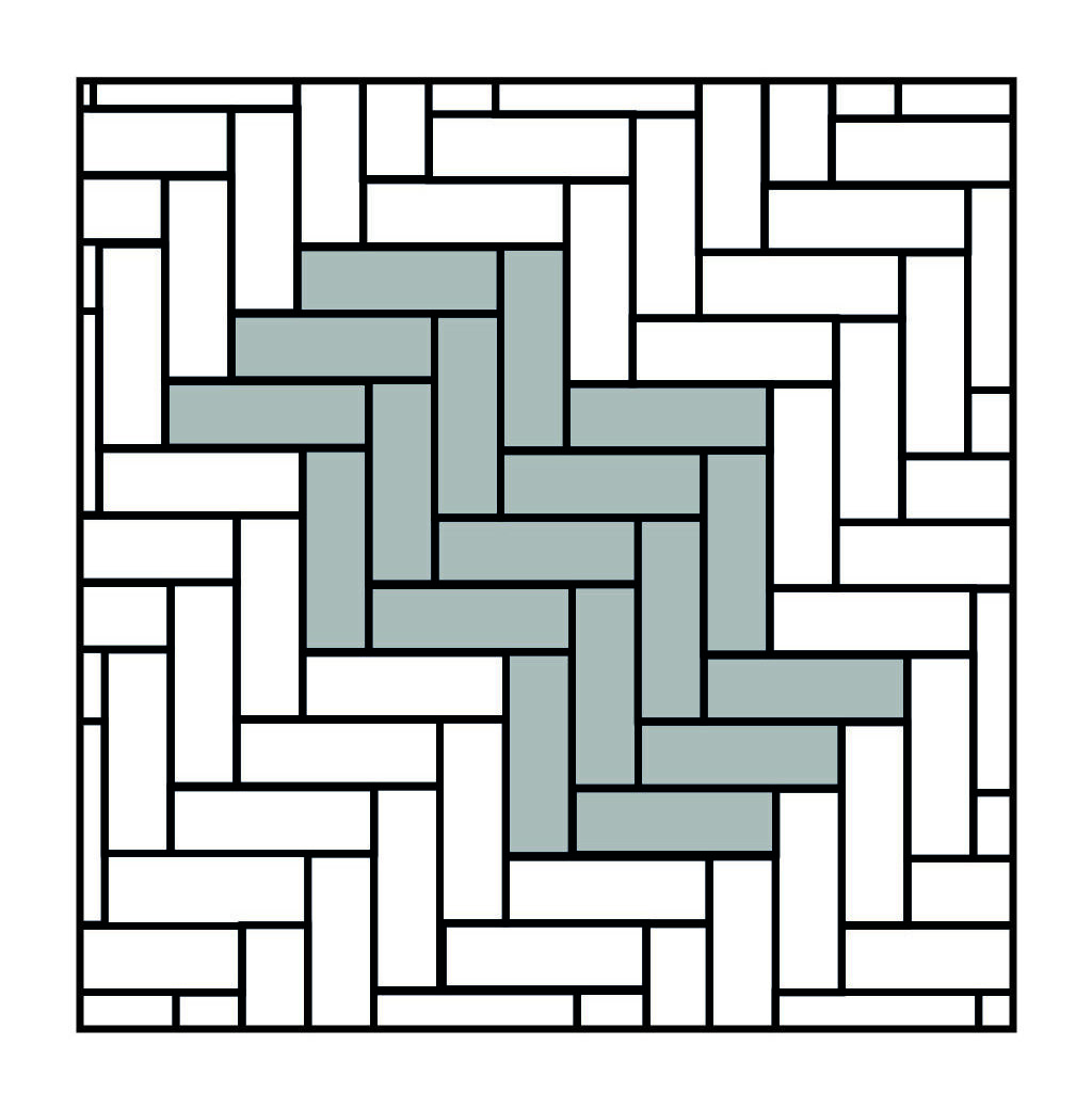 Legpatroon tegel Elleboogverband